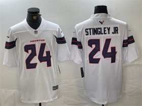 Cheap Men\'s Houston Texans #24 Derek Stingley Jr. White Vapor Untouchable Football Stitched Jersey