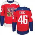 Wholesale Cheap Team Czech Republic #46 David Krejci Red 2016 World Cup Stitched NHL Jersey