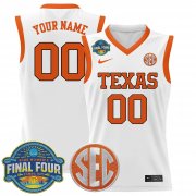 Cheap Men's Texas Longhorns Active Player Custom White 2025 Sec Women