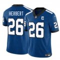 Men's Indianapolis Colts #26 Khalil Herbert Blue 2025 F.U.S.E. Throwback Vapor Limited Football Stitched Jersey Cheap