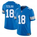 Cheap Men's Detroit Lions #18 Isaac TeSlaa Blue 2025 Draft F.U.S.E. Vapor Limited Football Stitched Jersey