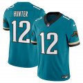 Cheap Men's Jacksonville Jaguars #12 Travis Hunter Throwback 2025 Draft Vapor Untouchable Football Stitched Jersey
