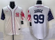 Cheap Men's New York Yankees #99 Aaron Judge White American Style Limited Stitched Baseball Jersey