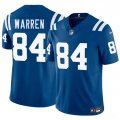 Cheap Men's Indianapolis Colts #84 Tyler Warren Blue 2025 Draft F.U.S.E. Vapor Limited Football Stitched Jersey