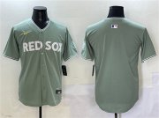 Cheap Men's Boston Red Sox Blank Green 2025 City Connect Limited Stitched Baseball Jersey