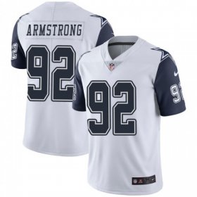 Wholesale Cheap Nike Cowboys #92 Dorance Armstrong White Men\'s Stitched NFL Limited Rush Jersey