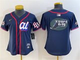 Cheap Women's American League Tampa Bay Rays Team Big Logo Navy 2025 All-Star Edition Limited Stitched Baseball Jersey(Run Small)