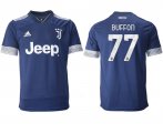 Wholesale Cheap Men 2020-2021 club Juventus away aaa version 77 blue Soccer Jerseys