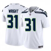 Men's Seattle Seahawks #31 Jacardia Wright White 2025 F.U.S.E. Vapor Untouchable Limited Football Stitched Jersey Cheap Wholesale