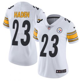 Wholesale Cheap Nike Steelers #23 Joe Haden White Women\'s Stitched NFL Vapor Untouchable Limited Jersey