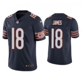 Wholesale Cheap Men\'s Navy Chicago Bears #18 Jesse James Vapor untouchable Limited Stitched Jersey