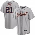 Men's Detroit Tigers #21 Jackson Jobe Gray Cool Base Stitched Baseball Jersey Cheap