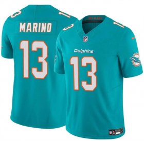 Cheap Men\'s Miami Dolphins #13 Dan Marino Aqua 2023 F.U.S.E Vapor Limited Football Stitched Jersey