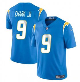 Cheap Men\'s Los Angeles Chargers #9 DJ Chark Jr Blue 2024 Vapor Limited Football Stitched Jersey