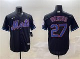 Men's New York Mets #27 Mark Vientos Black Cool Base Stitched Baseball Jersey Cheap