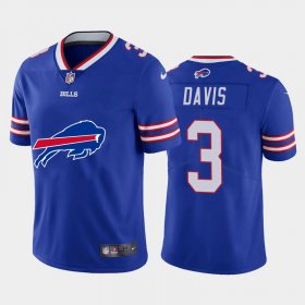 Wholesale Cheap Buffalo Bills #3 Gabriel Davis Royal Blue Men\'s Nike Big Team Logo Vapor Limited NFL Jersey