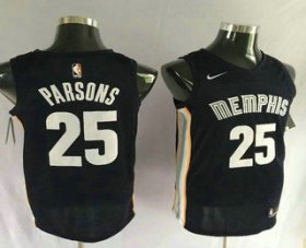 Wholesale Cheap Men\'s Memphis Grizzlies #25 Chandler Parsons New Navy Blue 2017-2018 Nike Swingman Stitched NBA Jersey