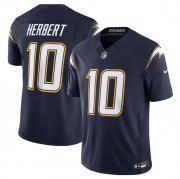 Cheap Men's Los Angeles Chargers #10 Justin Herbert Navy 2025 F.U.S.E. Alternate Vapor Limited Football Stitched Jersey