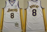 Cheap Men's Los Angeles Lakers #8 Kobe Bryant Yellow Throwback Stitched Basketball Jersey