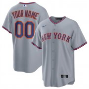 Cheap Men's New York Mets Active Player Custom Gray 2025 Limited Stitched Baseball Jersey