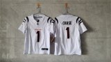 Women's Cincinnati Bengals #1 Ja'Marr Chase White F.U.S.E. Vapor Football Stitched Jersey(Run Small) Cheap Wholesale