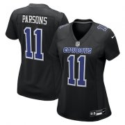Women's Nike Dallas Cowboys #11 Micah Parsons Carbon Black Fashion Game Jersey Cheap Wholesale