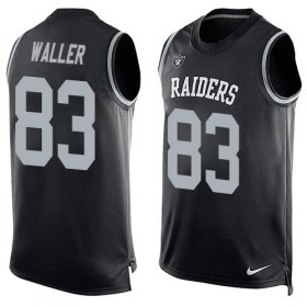 Wholesale Cheap Nike Raiders #83 Darren Waller Black Team Color Men\'s Stitched NFL Limited Tank Top Jersey