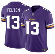Cheap Men's Minnesota Vikings #13 Tai Felton Purple 2025 Draft F.U.S.E. Vapor Untouchable Limited Football Stitched Jersey