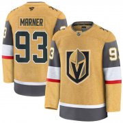 Cheap Men's Vegas Golden Knights #93 Mitchell Marner Gold 2024-25 Home Stitched Hockey Jersey