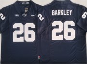 Cheap Men's Penn State Nittany Lions #26 Saquon Barkley Navy 2024 F.U.S.E. Stitched Jersey