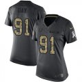 Wholesale Cheap Nike Colts #91 Sheldon Day Black Women's Stitched NFL Limited 2016 Salute to Service Jersey