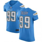 Wholesale Cheap Nike Chargers #99 Jerry Tillery Electric Blue Alternate Men's Stitched NFL Vapor Untouchable Elite Jersey