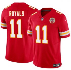 Cheap Men\'s Kansas City Chiefs #11 Jalen Royals Red 2025 Draft F.U.S.E. Vapor Untouchable Limited Football Stitched Jersey
