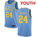 Cheap Youth Los Angeles Lakers #24 Kobe Bryant Royal Blue Basketball Swingman Hardwood Classics Jersey