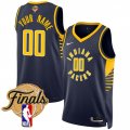 Men's Indiana Pacers Active Player Custom Navy 2025 Finals Icon Edition Stitched Basketball Jersey Cheap