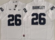 Cheap Men's Penn State Nittany Lions #26 Saquon Barkley White 2024 F.U.S.E. Stitched Jersey
