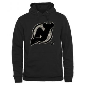Wholesale Cheap Men\'s New Jersey Devils Black Rink Warrior Pullover Hoodie
