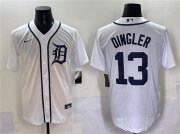 Cheap Men's Detroit Tigers #13 Dillon Dingler Cool Base Stitched Baseball Jersey