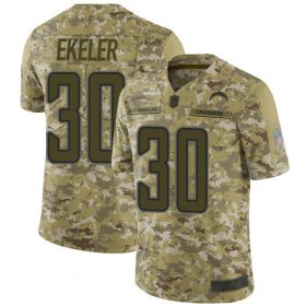 Wholesale Cheap Nike Chargers #30 Austin Ekeler Camo Men\'s Stitched NFL Limited 2018 Salute To Service Jersey