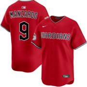 Men's Cleveland Guardians #9 Kyle Manzardo Red Alternate Limited Stitched Baseball Jersey Cheap Wholesale