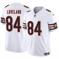 Cheap Men's Chicago Bears #84 Colston Lovelandr White 2025 Draft F.U.S.E. Vapor Untouchable Limited Football Stitched Jersey
