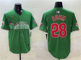 Men's Philadelphia Phillies #28 Alec Bohm Green Phanatic Limited Stitched Jersey Cheap