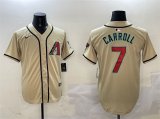 Men's Arizona Diamondbacks #7 Corbin Carroll Gold Limited Stitched Baseball Jersey Cheap