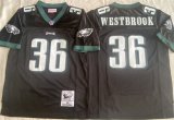 Cheap Men's Philadelphia Eagles #36 Brian Westbrook Black Throwback Stitched Football Jersey