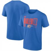 Men's Oklahoma City Thunder Blue 2025 Northwest Division Champions Locker Room T-Shirt Cheap