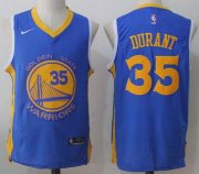 Wholesale Cheap Men's Golden State Warriors #35 Kevin Durant Royal Blue 2017-2018 Nike Swingman Stitched NBA Jersey