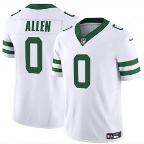 Men\'s New York Jets #0 Braelon Allen White 2024 F.U.S.E. Vapor Limited Stitched Jersey