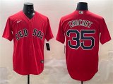 Cheap Men's Boston Red Sox #35 Garrett Crochet Red Cool Base Stitched Baseball Jersey