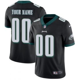 Wholesale Cheap Nike Philadelphia Eagles Customized Black Alternate Stitched Vapor Untouchable Limited Men\'s NFL Jersey