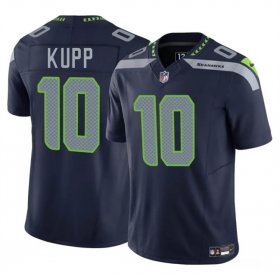 Men\'s Seattle Seahawks #10 Cooper Kupp Navy 2025 F.U.S.E Vapor Limited Football Stitched Jersey Cheap